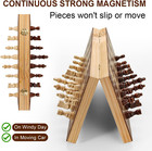 Magnetic Wooden Chess Board Set  15  Folding Boards  Pieces Storage Slots