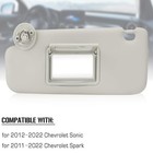Left Driver Side Sun Visor For Chevrolet Sonic 12-22 Spark 11-22 Gray 42478247