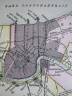 Vtg 1912 New Orleans La City Map 13 X 10    Old Antique Original