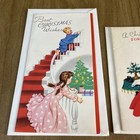 Lot Of 3 Vtg 1950s Christmas Cards W Envelopes Unused Usa Boys   Girls Ornaments