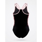 Justice Active Girls Black Velvet Floral Glitter Gymnastics Leotard Size 14