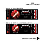 Metallica Sphere Las Vegas Residency 2026 Custom Design Commemorative Ticket