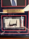 President Donald Trump Signed Framed Picture Psa Dna Authenticated