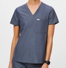 Figs Women s Heather Denim Scrub Top - Catarina Or Casma Size Xxs - S Available