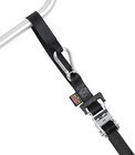 1 5in X 6 5ft Heavy Duty Ratchet Tie-down Straps With Soft-tye  Carabiner Hooks 