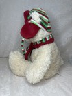 Teddy Bear Plush - Red Hat Scarf Stuffed Animal Holiday