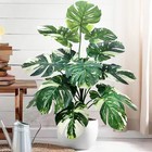52-104cm Artificial Monstera Plant Fake Palm Tree For Home Garden Decor