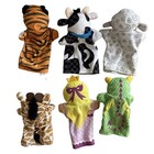 6 Melissa And Doug Zoo Hand Puppets Princess Dragon Cow Sheep Tiger Giraffe