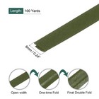 1 4 Inch Double Fold Bias Tape Continuous Bulk Bias Tape Dark Green 100 Yards