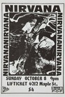 1989 Nirvana Liftticket Lounge Concert Poster 11x17 Reproduction Print