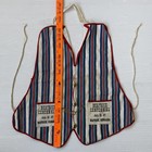 Vintage 1957 Beatrice  Nebraska Centennial Souvenir Striped Vest Apron