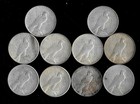 Ten  10  Peace Dollars  1922-26  90  Silver Lot A27-1