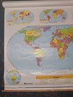Nystrom 3 - 1 Custom Map Set  Set Of Class Room Pull Down - Retractable Maps