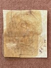 Great Britain 5   1847 1sh Green Queen Victoria Qv Stamp   Used   Repair   Tear