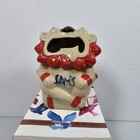 Tiki Sam s Restaurant Group Ceramic Lion Fu Dog Shisa Tiki Mug 6  Okinawa Japan