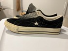 Vintage 90 s Black Converse One Star Made In Usa Suede Men Size 5 5 With Tag New