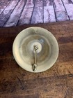 Vintage Antique Ship Bell Wall Mount Solid Brass Nautical 6  Across 5  Inch Tall