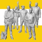 O Scale Everyday Figures   1 48 On3 On30 Lionel Resin