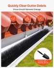 Vevor Gutter Brush 4 33 Inch Diameter 80 Feet Total Length Gutter Cleaning