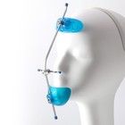 Dental Orthodontic Reverse Pull Headgear Facemask Facial Mascara Adjustable Blue