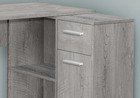 Computer Desk home Office corner storage Drawers 46 l l Shape work laptop g