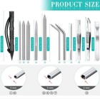 14 Pieces Paracord Tools Fid Needle Set Stitching Stainless Steel Lacing Camping
