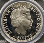 1oz Silver 2005 Sitting Britannia Pcgs Pr-69 D cam  1 Of Only 52 