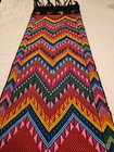 Vintage Handwoven Embroidered Guatemalan Table Runner Approx 60x17 Beautiful 