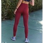 Free People Movement Good Karma High-rise 7 8 Length Leggings Ribbed Maroon Red