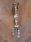 Vintage  French Brass   Bronze  Pendant Ceiling Light  Fixture