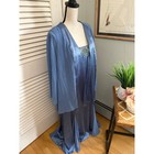 Jeanne Alexander Womens Dress Set Blue Maxi Shift Mother Of The Bride Jewel 22w