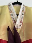 Handmade Silk Hanbok Set Multi-color W  Embroidered Trim - Size 6  