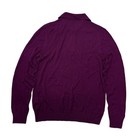 Wolf Vs Goat Purple Polo Sweater Men Large Bamboo Cotton Cashmere Knit Italy Nwt