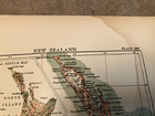 Antique Map Of New Zealand  Free Shipping  Good For Framing