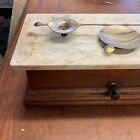 Vintage Apothecary Pharmacy Lab Balance Scale Marble Top