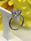 5 75ct Asscher Cut White Cz Solitaire Engagement Wedding Ring 925 Silver