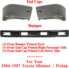 New Front Bumper   End Caps Primed Right   Left Side Direct Replacement For Toyo