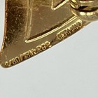 Germany Vintage 18k Yellow Gold Filled Twist Bow Statement Brooch Pin Elegant