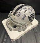 Oakland Raiders Phil Villapiano  41 Signed Multi Inscribed Mini Helmet Psa dna
