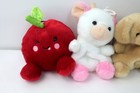 Aurora World Plush Palm Pals Stuffed Animal Lot Of 8-apple dog cat axolotl cow