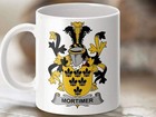 Mortimer Family Crest Heraldic Coat Of Arms Mug