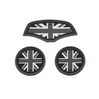 Mini F55 F56 Car Cup Coaster  Set Of 3 Anti-slip Coaster Storage Box Grey Jack