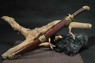Handmade Chinese Sword Damascus Folded Steel Qing Dynasty Sword Sharp Blade