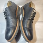 Samuel Hubbard Black Leather Dress Shoe Men   s 14 M    founder    On Vibram Soles