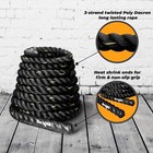 Yes4all 30  Battle Rope  1 5  Thick For Home Gym Cross-training  No Cover  Black