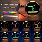 Gymnastics Night Light  Gymnastics Gifts For Girl  Gymnastics 3d  3 15 In  Cryst
