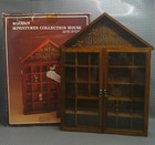Vintage My Collection Wooden Collection House For Miniatures Curio Display New
