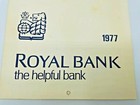 Vintage 1977 Royal Bank-the Helpful Bank- Calendar
