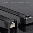 Large Zip Ties 18 Inch Black Extra Long Cable Ties Heavy Duty Outdoor 120 Lbs Th