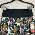 Oiselle Run High Rise Roga Shorts Size 4 Floral Print Pull On Multicolor
